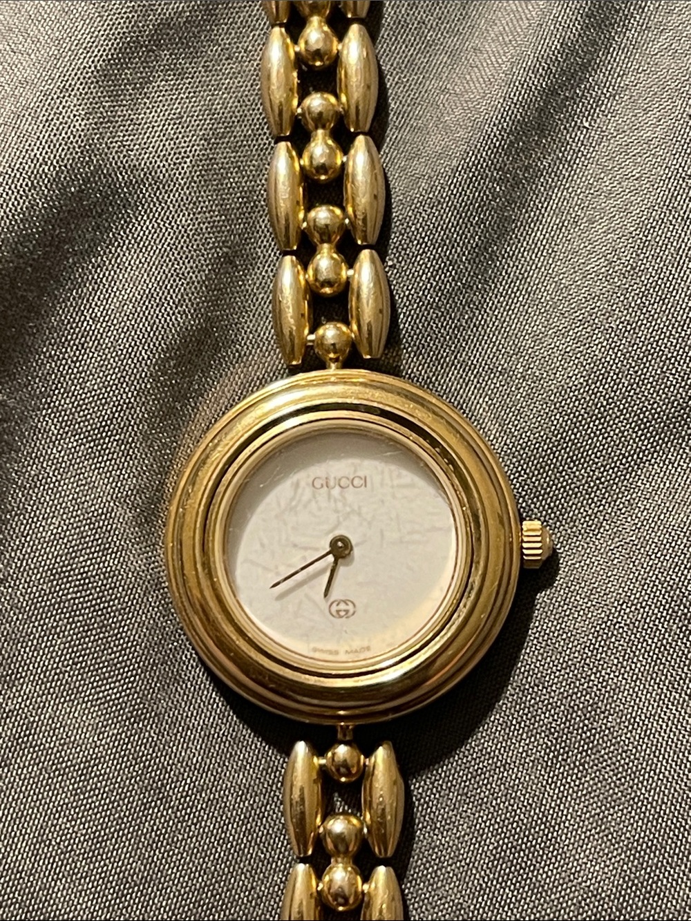 GUCCI Change Bezel 11/12.2 Watch Quartz Gold Women's Authentic - Picture 3 of 5